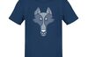 MQ WOLF - Pure Organic Shirt Herren - blau