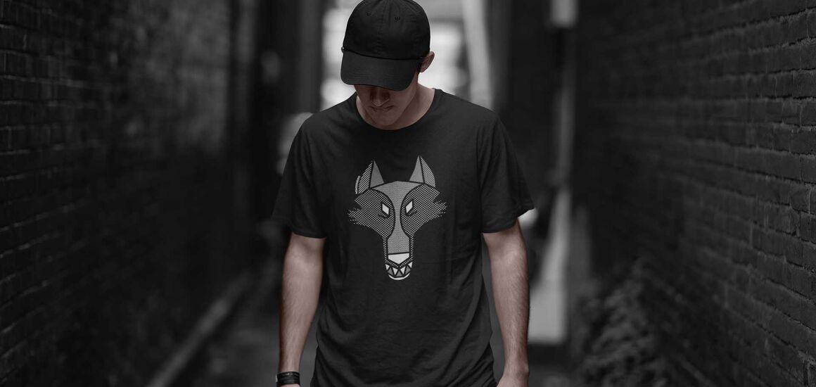 MQ WOLF - Pure Organic Shirt Herren